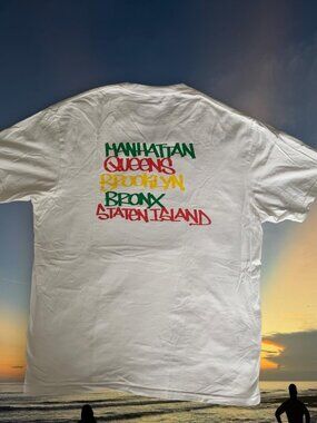 White NYC Boroughs T Shirt